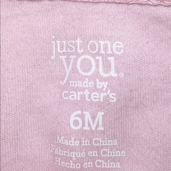 Carter’s Baby Girl Sleeper Footie Pajamas Size 6 Months - Picture 3 of 3